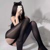 Mediana talla pantimedias sexys para hombres y mujeres medias de talla libre antienganche seda aceitosa brillo aceite de caballo calcetines verano sexy abierto medias negras