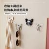 Gancho adhesivo de lujo ligero con diseño de oso para inodoro, sin perforaciones, para puerta trasera de cocina y baño, sin costuras.