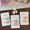 2025 Dibujos Animados Versión Coreana Dulce Encaje Lazo Pasador de Pelo Infantil Tela Linda Pinza Lateral para el Cabello Pinza Lateral para el Flequillo