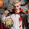 Pedra Tumular de Halloween Transfronteiriça Vidro Colorido Ornamento Pendurado Decoração de Vidro para Casa Decoração de Janela Jardim Apanhador de Sol