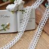 Renda Branca Vazada Bordada Acessórios de Renda Roupas Colar Porta-Cartões de Roupa Artesanal DIY Borda Estreita Decorativa