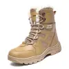 Invierno Nuevo Amazon Talla Grande Botas de Algodón Cálidas Zapatos de Algodón Engrosados del Norte Más Lana Botas de Nieve de Caña Alta para Hombre Venta al por Mayor
