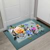 Felpudo de estilo europeo para puerta de entrada, hogar, cocina, sala de estar, baño, antideslizante, para dormitorio, recortable