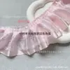 Varios Accesorios de Encaje Blanco Satén Plisado con Ribete de Encaje, Accesorios para el Cabello, Cintas para Abanico, Materiales Decorativos Hechos a Mano para Manualidades