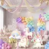 Letrero de Decoración de Fiesta de Cumpleaños con Forma de Unicornio de Colores del Arcoíris para Césped Exterior Fondo para Fotos Letrero de Pie