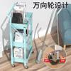 Estante de almacenamiento de cocina, carrito plegable multicapa para el hogar, cesta para verduras, carrito multifuncional