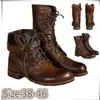 Botas de cano médio para comércio exterior transfronteiriço do AliExpress 2026, atacado para agentes, botas masculinas de tamanho grande