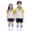 Ropa de Jardín de Infancia Ropa de Primavera y Otoño Ropa de Clase para Niños Traje Deportivo de Tres Piezas de Manga Corta Conjunto de Uniforme Escolar de Verano para Escuela Primaria