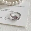 Anel Colorido com Zircônia em Formato de Cobra, Design Moderno, Estilo Levemente Luxuoso, Moda de Alta Qualidade, Anel Aberto que Não Desbota, Joia Feminina