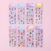 Adesivos Laser Labubu Sanrio Adesivos de Desenho Animado para Crianças DIY Sem Corte Adesivos Guka Adesivos de Material Decorativo