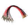 Cable de pinza de cocodrilo de una sola cabeza con núcleo de cobre, cable de horquilla en forma de U, cable de alimentación para experimentos eléctricos físicos de estudiantes, suministro directo de fábrica