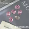 Pedras de Strass Rosa de Fundo Pontiagudo de Alta Qualidade para Nail Art Strass K9 Multifacetados de Fundo Pontiagudo Atacado Brilhante Rosa Claro Vidro de Formato Irregular Decorações para Unhas