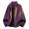 Jaqueta Bomber Gola Alta Retrô Masculina Scoundrel Cool Sensação de Alta Classe Jaqueta Cleanfit Jaqueta de Baseball Americana Curta Ombro Reto