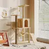 Marco de escalada para gatos, Casa para gatos, Árbol para gatos de uso doméstico, Todo en uno para apartamentos pequeños, Ahorrador de espacio, Rascador universal para gatos, Plataforma de escalada
