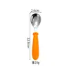 Acero inoxidable 304 portátil para niños, juego de tenedor y cuchara, creativo, con caja de almacenamiento, cuchara para comer para niños, Tenedor
