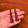 Adorno Natural de Pagoda Wenchang de Cinabrio, Pagoda de Nueve Pisos de Arena Dorada Rojo-Púrpura, Oficina, Estudio, Sala de Estar, Regalo de Decoración para el Hogar