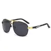 Nuevas Gafas de Sol Polarizadas de Alta Gama para Hombre, Lentes Metálicos Fotocromáticos, Marco Grande, Modernos Parasol y Gafas de Sol con Protección Solar