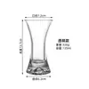 Copa de Cristal de Alto Valor Estético con Curva en la Cintura para Jugos, Champaña, Cócteles y Bebidas Frías