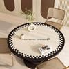 Mesa Redonda Pequeña Mantel Redondo para Mesa de Café Alfombrilla Desechable Resistente a la Suciedad Impermeable Mantel Anti quemaduras Sentido Avanzado Alfombrilla Antideslizante Alfombrilla para Mesa de Comedor Alfombrilla para Escritorio