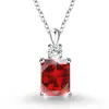 Comercio Exterior Transfronterizo Collar Colgante Cuadrado de Plata de Ley S925 Doce Piedras de Nacimiento Cadena Sencilla de Alta Gama para Clavícula Amazon