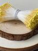Material de producción de bricolaje hecho a mano con núcleo de flor pequeña, núcleo de flor de color, malla de seda, flor, rosa, varilla giratoria, accesorios