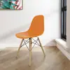 Silla de comedor Eames de madera maciza, silla con respaldo estilo nórdico, silla de ocio para el hogar, silla de comedor moderna minimalista, silla de escritorio
