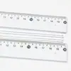 Regla Transparente de Gran Tamaño de Alta Definición de 20 cm con Patrón de Olas para Estudiantes