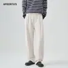 Ropa para Hombre Apo Pantalones Deportivos Casuales Transfronterizos Otoño Modernos Versátiles Sueltos de Pierna Recta con Cordón Pantalones Largos Pantalones de Chándal Cepillados