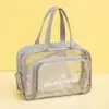 Runhui pedidos pequeños hechos a medida productos impresos listos para usar, pedido mínimo 50 piezas, bolsa de playa transparente, neceser impermeable, bolsa de separación seca y húmeda