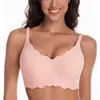Sutiã-Top de Renda Sem Costura para Comércio Exterior Transfronteiriço, Roupa Íntima Sem Fio, Tamanhos Europeus e Americanos, Produto Feminino Mais Vendido na Amazon Tk