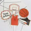 Adornos para Pastel de Baloncesto Slam Dunk Marco de Balón de Baloncesto Niño Dios Adornos para Mesa de Postres de Fiesta de Cumpleaños