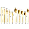 Amazon Transfronterizo Acero Inoxidable 410 Mango Puntiagudo Cuchillo, Tenedor y Cuchara Vajilla Hogar Vajilla Occidental Cuchillo para Carne y Tenedor Cuchara y Tenedor para Postre