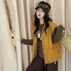 Conjunto de Chaleco de Cuero y Pantalones para Niñas 2026 Nuevas Llegadas de Otoño Tallas Mediana y Grande Estilo Coreano Pantalones de Pierna Ancha a Cuadros Conjunto de Tres Piezas en Capas