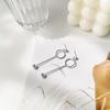 Aretes Yinjia Aretes Doudou Círculo Aretes de Plata S925 Joyería de Plata Diseño de Nicho Atmosférico Minimalista Retro Venta Directa Mujeres