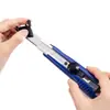Cuchillo de Utilidad Grande para Deli al por Mayor 2043, Cuchillo para Cortar Papel con Bloqueo Giratorio, Azul/Amarillo, Duradero