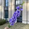 Flor de Delfinio de Tallo Único de 103 cm, Flor Artificial, Flor Falsa para Boda y Decoración del Hogar, Venta al por Mayor
