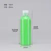 Botellas de Plástico Transparentes con Tapa abatible en stock 30 50 100ml Flexibles para Loción Cosmética Botellas Dispensadoras con Tapa de Mariposa