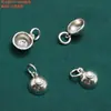 Plata de Ley Mariposa Borla Cuerno Accesorios Deslizantes Vintage Viejo Material de Cuentas Hecho a Mano para Manualidades