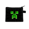 Porta-moedas Infantil Minecraft, Bolsa de Armazenamento de Lona de Poliéster com Desenho Animado para Aluno do Ensino Fundamental, Bolsa de Fone de Ouvido da Moda Tendência, Portátil