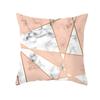 Fronha de Mármore Ins Dourado Rose Geometria Explosões Transfronteiriças Nórdico Estampado Almofada de Sofá Couro de Pêssego Lã