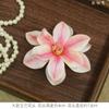 Cabeza de Flor de Magnolia Grande, Flor Artificial, Pasador Decorativo Hecho a Mano para DIY, Accesorios para Ramillete, Decoración de Pastel de Recuerdo