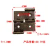 Bisagra de tres pliegues accesorios de bisagra para puerta de mueble armario bisagra de hierro plegable doblada ferretería para marco de fotos armario de zapatos armario con espejo venta al por mayor