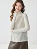 Outono/Inverno Novo Cashmere Feminino Gola Alta Segunda Pele Manga Longa Versátil Amigo da Pele Solto Emagrecedor Suéter Quente