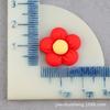 Flor redondeada de cinco pétalos accesorios de resina DIY florecita mate tocado para niños accesorios para el cabello bufanda calcetines material DIY