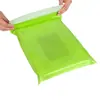 Bolsas express personalizadas verdes reforzadas, bolsas de embalaje logístico, bolsas de plástico impermeables y resistentes a roturas para express de comercio electrónico