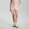 Shorts Casuales de Bloques de Color con Ala Ancha y Cordón, Shorts de Yoga Casuales para Mujer, Shorts Deportivos Versátiles, Shorts de Cintura Alta que Levantan el Trasero
