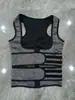 Chaleco de neopreno cruzado para mujer, ajustado, para la cintura, moldeador de cintura, chaleco sauna fitness, faja