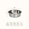 Uau! Tigela Espessa Personalizada para Cachorro em Aço Inoxidável com Base de Silicone Antiderrapante, Tigela de Alimentação para Animais de Estimação de Grande Capacidade, Tigela de Água e Tigela de Comida