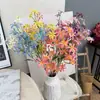 Flor de Estrella Larga Simulada Flor Artificial Falsa Flor Lila Arreglo Floral de Boda de Gama Alta Decoración de Sala de Estar Adornos Arte Floral
