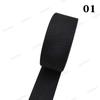 Correa de Cinta de Algodón Lisa Negra y Blanca de 38 mm de Ancho para Bolsos, Correas de Yoga, Cinturones de Lona, Estilo Simple